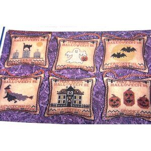 Halloween Cross Stitch Pattern Set Of 6 Ornaments By Blue Ribbon Designs